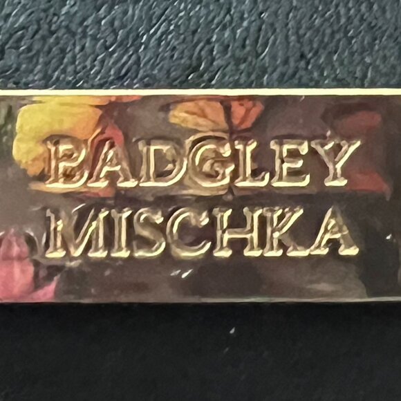 Badgley Mischka Handbag Red CONVERTIBLE Shoulder Chain Strap - Picture 9 of 10